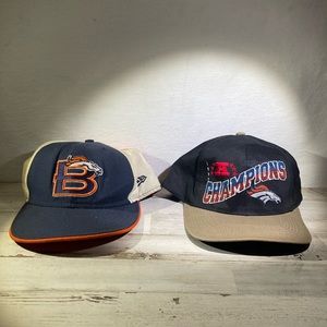 Set of 2 Colorado Denver Broncos NFL Hats